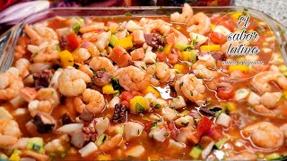 Ceviche de camarón Colombiano [upl. by Perretta303]