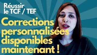 Corrections Personnalisées pour Réussir le TCFTEF  Boostez Vos Résultats [upl. by Marietta]