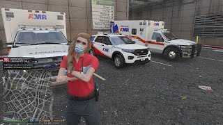 Gta 5 Lspdfr Playing As A Female AMR Supervisor  First ResponderParamedic Mods gta lspdfr gta5 [upl. by Tierney]