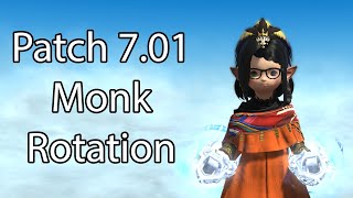 Patch 701 Monk Rotation  FFXIV Dawntrail [upl. by Cy]