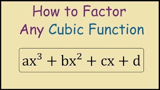 How to factor a cubic function [upl. by Walsh]