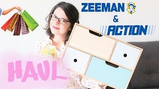 SHOPPING HAUL Action et Zeeman  bons plans Déco et Food [upl. by Nos]