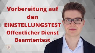 ► VORBEREITUNG auf den EINSTELLUNGSTEST – Dein Weg zum TOPERGEBNIS im BEAMTENTEST [upl. by Assenahs401]