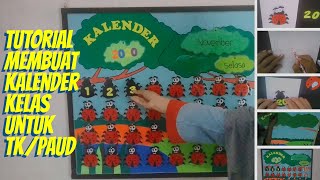 Tutorial membuat kalender kelas kreatif untuk TKPAUD [upl. by Nailil]