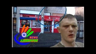 Shopkeeper fights off knife robber with badminton racquet [upl. by Ardeha]