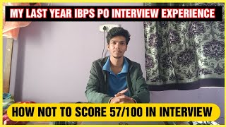 My IBPS PO INTERVIEW experience last year  How not to ruin your interview  ibpspo interview [upl. by Siraf]