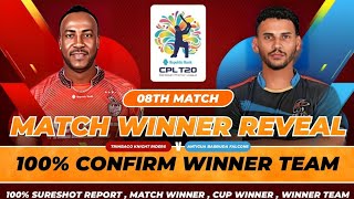 CPL 2024  08th Match  Antigua And Barbuda Falcons vs Trinbago Knight Riders  Full Match Report [upl. by Melar202]