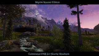 SkyrimSE  Culminated ENB V20  Azurite Weathers  Vibrant amp Natural [upl. by Enilec]