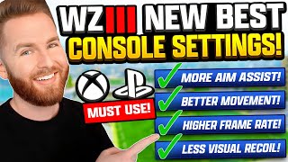 Must Use UPDATED Console Settings For Warzone amp MW3 Best PS5XBOX Controller Graphics amp More [upl. by Keane]