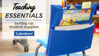 Back to School  Setting Up Student Supplies  Lakeshore® Learning [upl. by Vokaay]