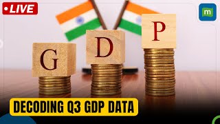 Live Indias Q3 GDP Surprises At 84 Beating Estimates  Why The Gap Between GDP amp GVA [upl. by Ayimat]