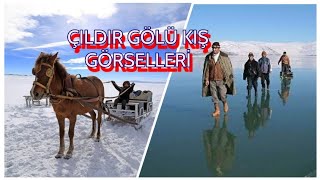 ÇILDIR GÖLÜ MUHTEŞEM KIŞ GÖRSELLERİÇıldır lake amazing winter images Turkey [upl. by Acirt]