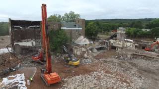 Vid 10 Greystone Park Psychiatric Hospital Demolition October 2015 [upl. by Alemrac439]