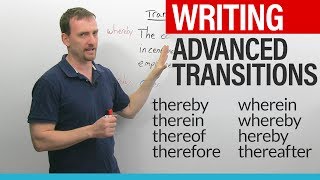 WRITING – Advanced English Transitions thereby thereof hereby therein wherein whereby [upl. by Euqimod]