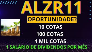 ALZR11 Com Preço sobre Valor Patrimonial  PVp 109 Vale a Pena Comprar [upl. by Iaw]