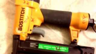 Bostitch 18 Guage Trim Nailer Review [upl. by Saoj]