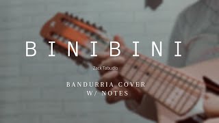 Zack Tabudlo  Binibini Bandurria Cover with Notes [upl. by Ahsetan]