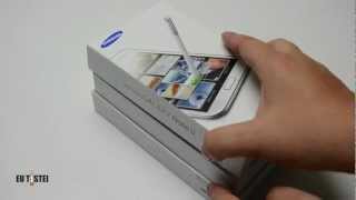 Phablet Samsung Galaxy Note II N7100  Unboxing Brasil [upl. by Sigler]