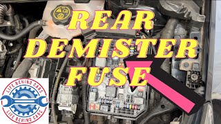 Vauxhall Astra Diesel 2018 Rear Demister Fuse Location [upl. by Lauber136]