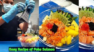 Salmon Poke Bowl Recipe I Easy Poke Salmon Recipe by Sushi Man Santosh [upl. by Yroc]