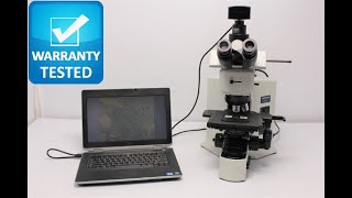 Olympus BX51 Microscope BrightFieldDarkField Reflective Pred BX53 BOSTONIND  20022 [upl. by Akimed]