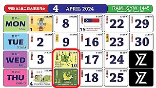 Malaysias 2024 Calendar Is Here With Public Holiday [upl. by Aramoiz376]