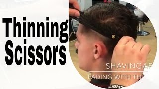 How To Use Thinning Scissors  How to Scissor cut [upl. by Luapnaes]