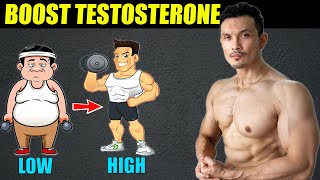 How to BOOST TESTOSTERONE Naturally 3 EASY WAYS works 100 [upl. by Weinrich]