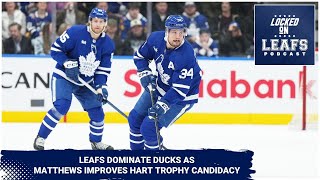 Toronto Maple Leafs crush Ducks did Auston Matthews put himself into Hart Trophy conversation [upl. by Eeslek]