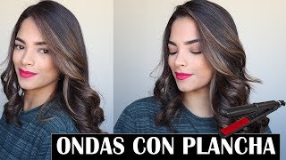 COMO HACER ONDAS CON PLANCHA RAPIDO Y FACIL I Cukismakeup [upl. by Leirua]