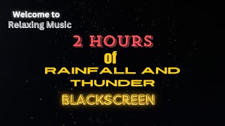 2 Hours Of heavy Rain and Thuder on a Metal roof for sleep [upl. by Nnov]