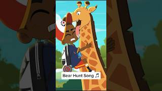 🎵Bear hunt song with giraffe spotted shorts kidssongs bearhunt [upl. by Ettenil280]