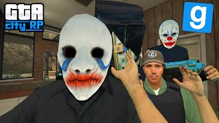 BRAQUAGE DE BANQUE FOUUUU  GTACityRP  GMOD DarkRP [upl. by Raddi]