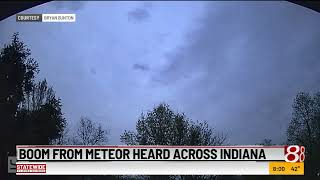 Boom from meteor heard across Indiana [upl. by Corny]