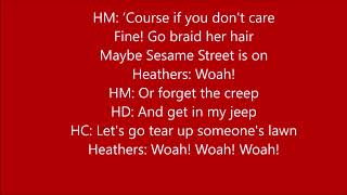 Candy store Heathers West End Cast Lyrics [upl. by Emor]