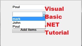 Visual Basic NET Tutorial 43  How to use a combobox Visual Basic NET [upl. by Graniah]