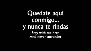 Never Surrender  Skillet  lyrics SpanishEnglish [upl. by Erme]