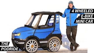 Podride  The 4 Wheeled EBike With The Shape Of A Mini Car  Outrageous Acts Of Science Discovery [upl. by Havstad]