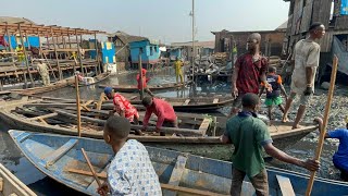 Makoko Waterfront Building the Orphanage Begins [upl. by Neeruan9]