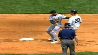 Randy Velarde pulls off an unassisted triple play in 2000 [upl. by Ibbetson]