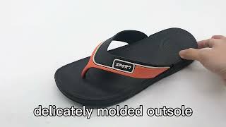 Factory Wholesale Trendy Soft EVA Flip Flops Sliders for Men [upl. by Danae]