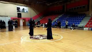 Jigeiko Arce M v Morishima K  Morishima kids visit Manila Kendo Club [upl. by Aleahpar]