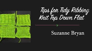 Tips for Tidy Ribbing Knit Flat [upl. by Ulita896]