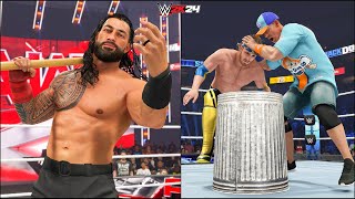 Undisputed Title Tournament ft Roman Reigns John Cena Cody Rhodes  WWE 2K24 [upl. by Harneen]