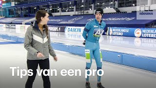 Schaatsen Met deze proftips van Bob de Vries blijf je overeind [upl. by Onia]