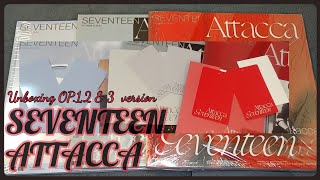 Seventeen  Attacca 9th mini album Unboxing Op1 2 and 3 version [upl. by Jasisa]