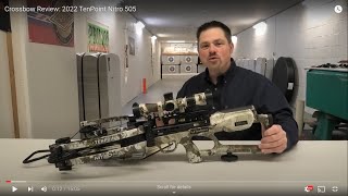 Crossbow Review 2022 TenPoint Nitro 505 [upl. by Ennaihs]