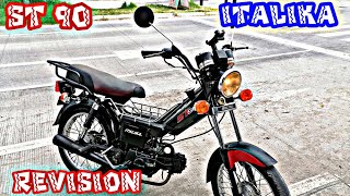 ITALIKA ST 90 PRUEBA DE MANEJO CARACTERÍSTICAS MUY AHORRADORA DE GASOLINA [upl. by Clim118]