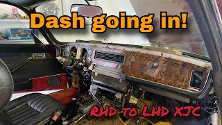 Dash Is Going In  Daimler Coupe RHD to LHD [upl. by Aihsenet]