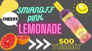 Smirnoff Pink lemonade Cocktail [upl. by Humphrey773]